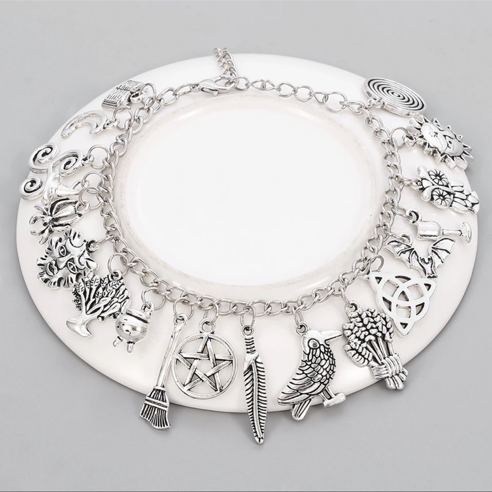 $5 Witch Charm Bracelet. New. $5 if bundled. Stainless steel - Picture 4 of 16